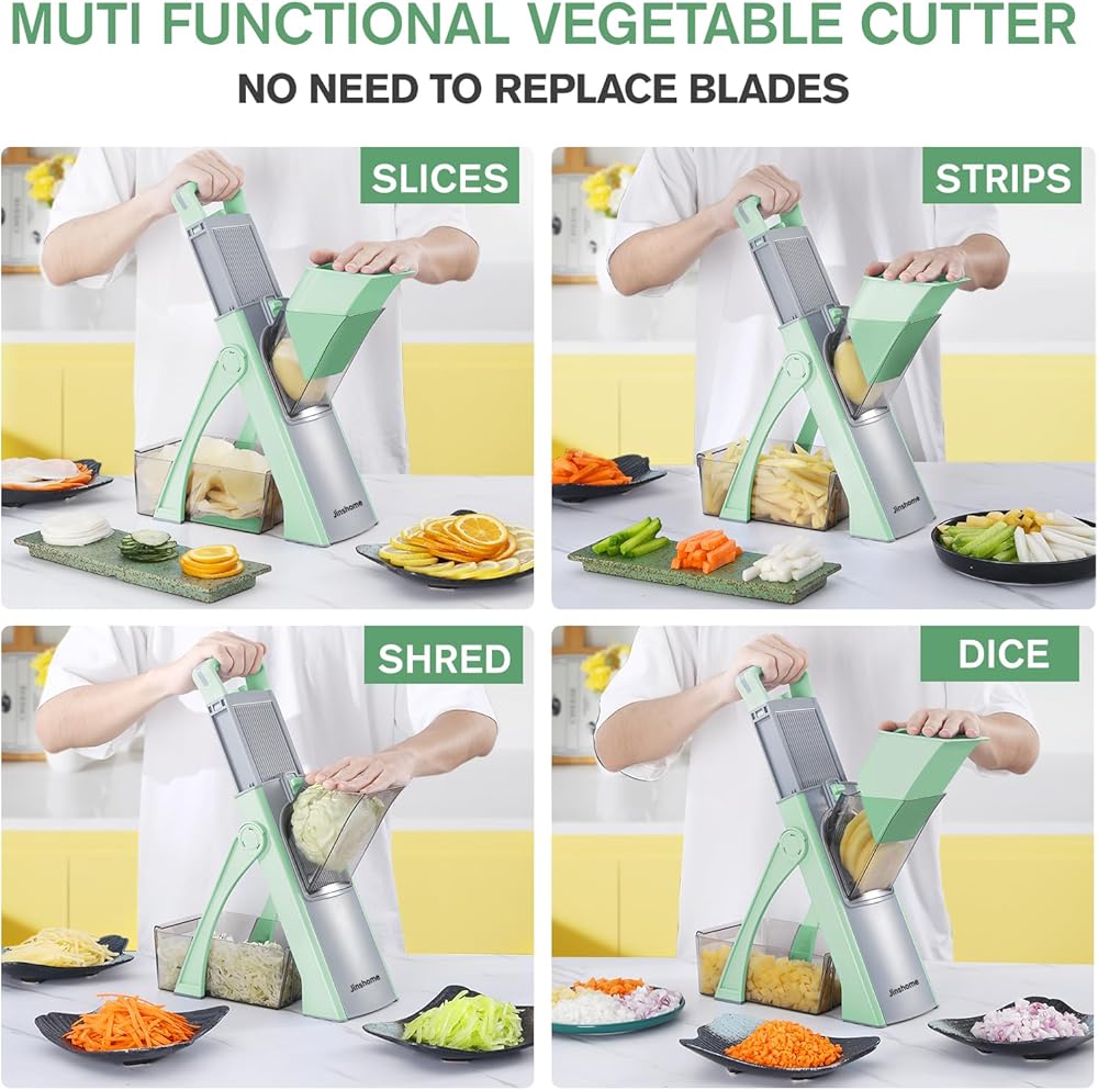 Vegetable Potato Slice And Food Chopper Adjustable Thickness French Fries Cutter
