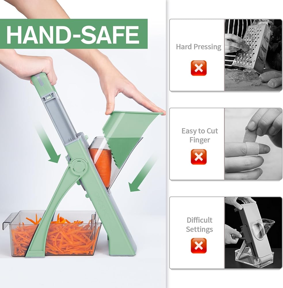 Vegetable Potato Slice And Food Chopper Adjustable Thickness French Fries Cutter